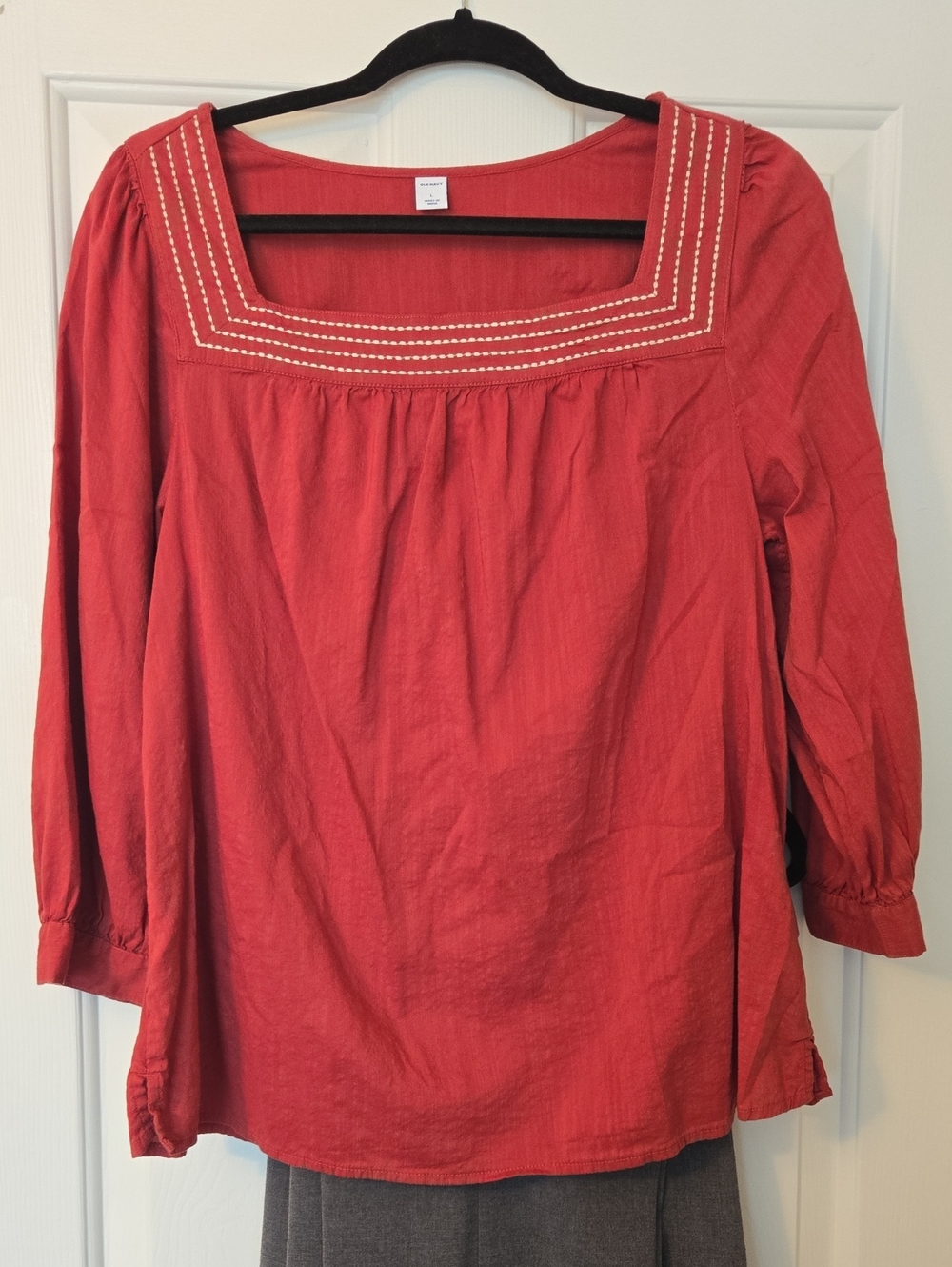 Old Navy Blouse Size Large And G.H. Bass & Co. Gray Pants 12,